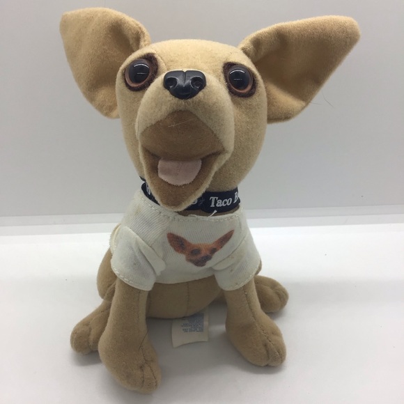 Chihuahua Yo Quiero Taco Bell Dog Plush Stuffed w Photo Shirt 6" Plush Applause - Picture 6 of 15